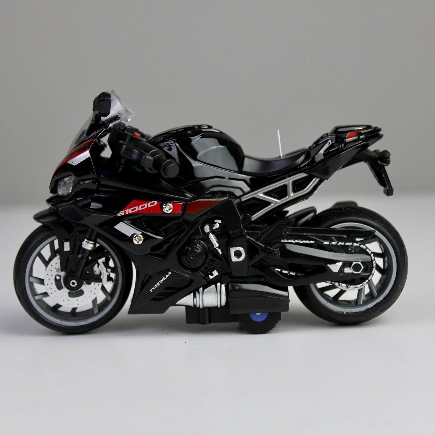 RR 1000 Die-Cast Motorcycle 1:12 – Alloy Metal Model with Lights & Sounds