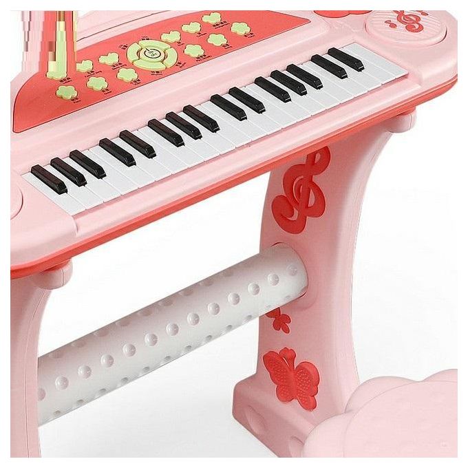 Kids Electronic Keyboard – 37-Key Musical Keyboard with Microphone, Stand & Stool