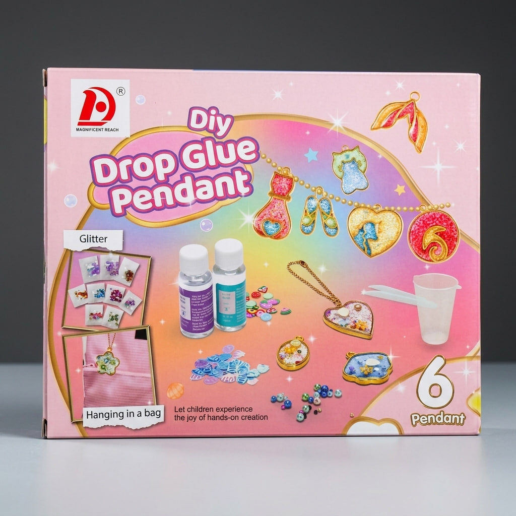 DIY Drop Glue Pendant – Crystal Pendant & Keychain Making Kit