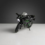 1:9 Kawasaki Ninja H2R – Die-Cast Motorcycle Model with Light & Sound