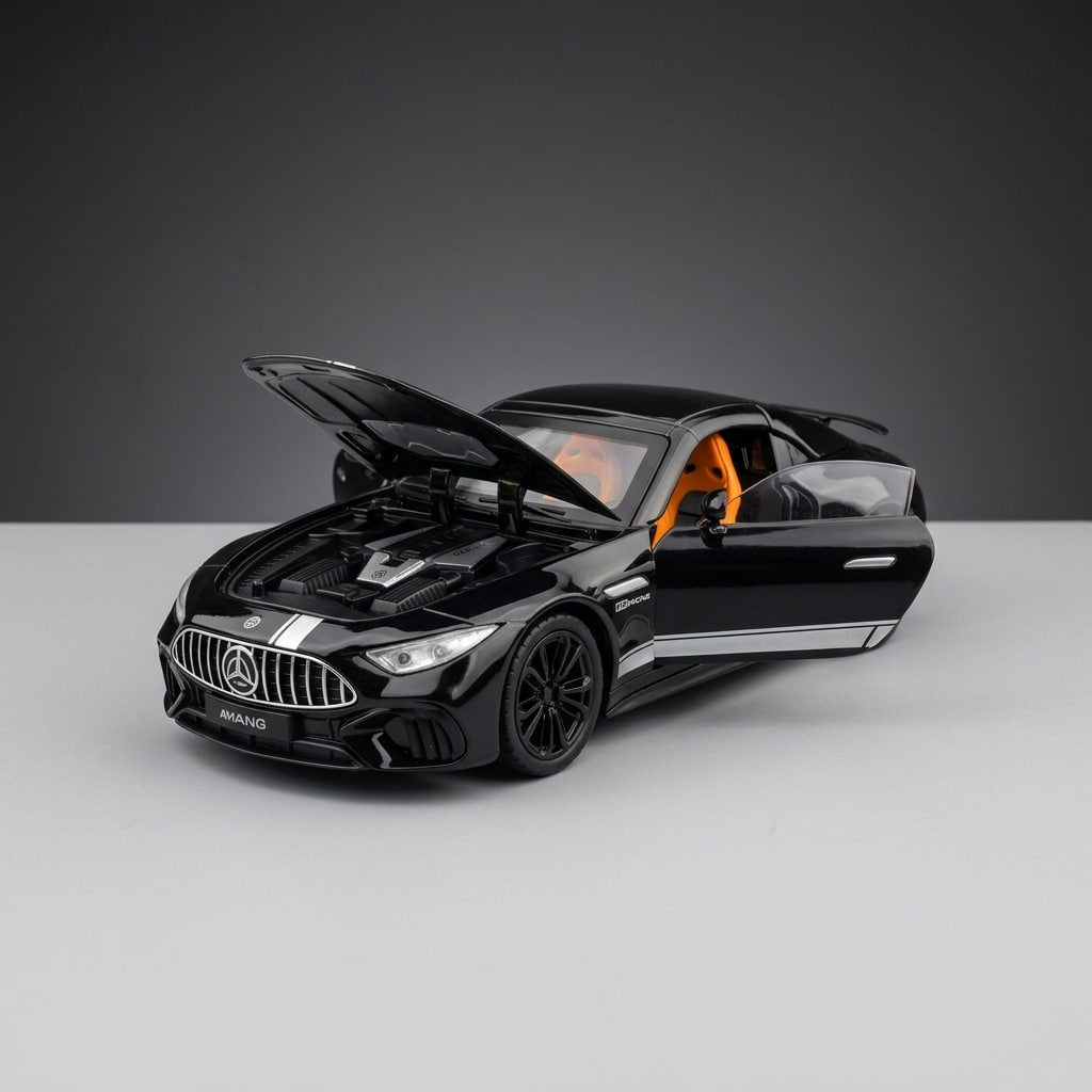 1:22 مرسيدس-AMG SL63 – نموذج سيارة مصبوب مع ضوء وصوت