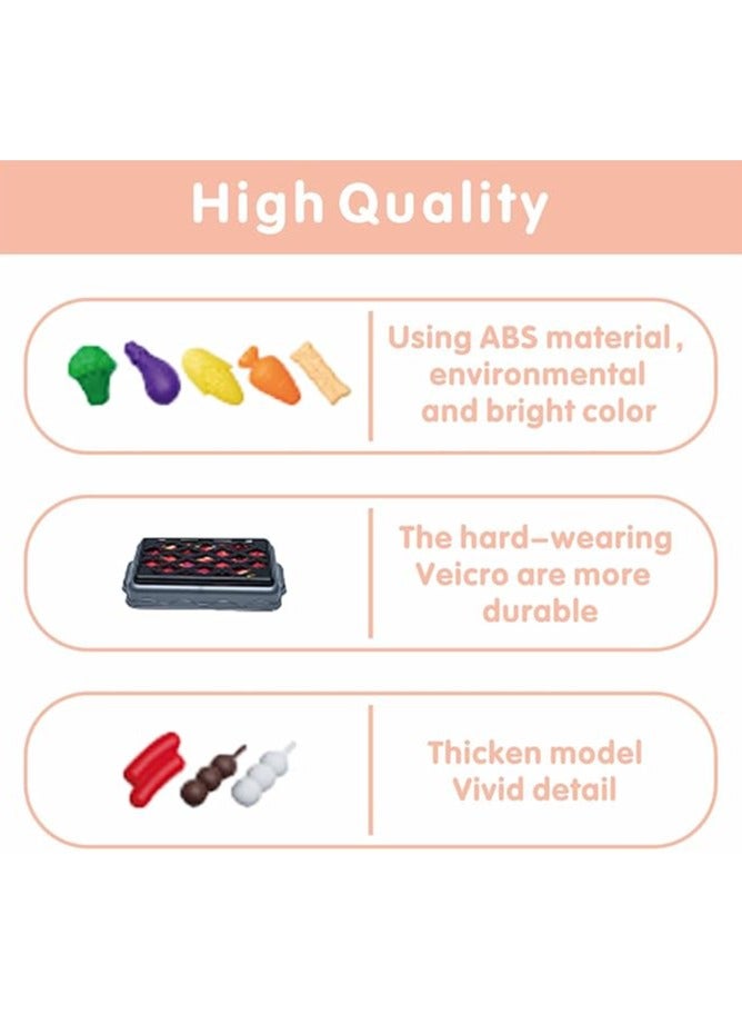 Magnificent Peach Kitchen Playset – Pretend Cooking Set with Accessories