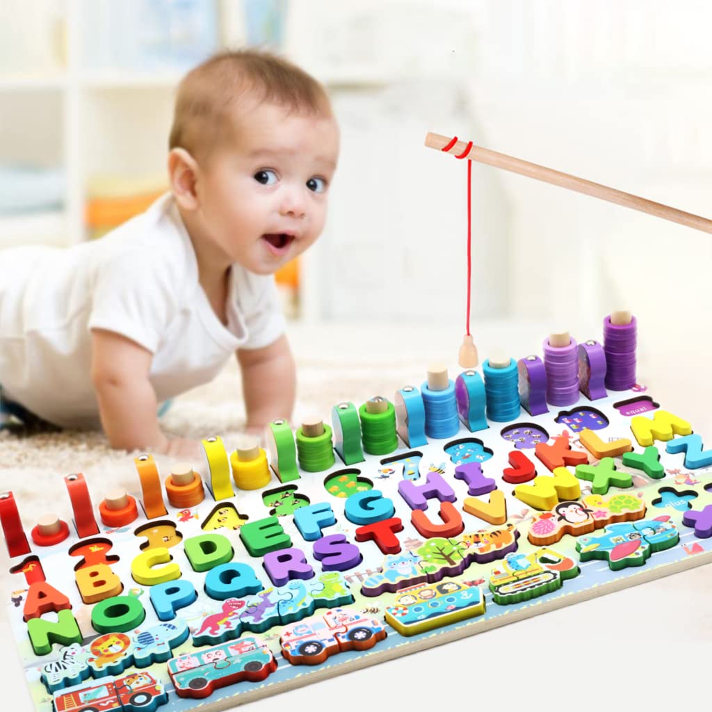 6-in-1 Montessori Wooden Educational Board