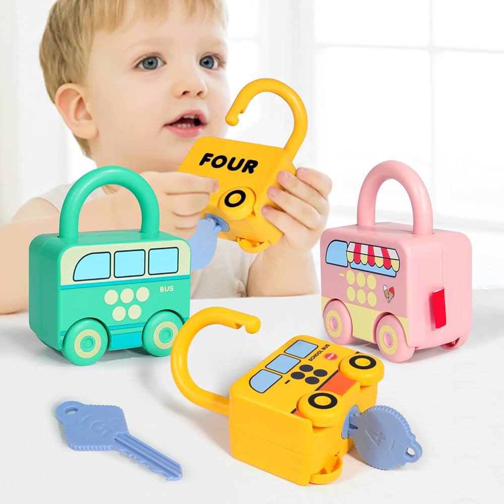 Kids Educational Lock and Key Set