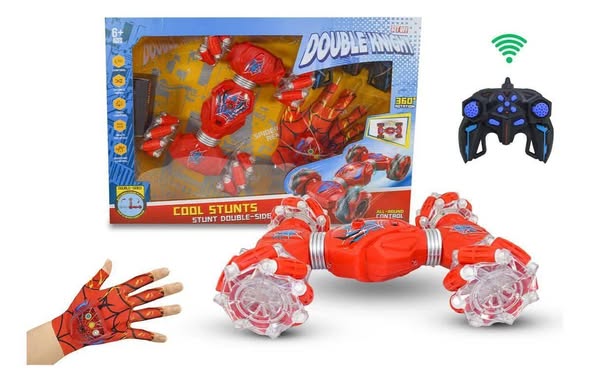 سيارة سبايدر مان حيلة بالتحكم عن بعد – قلب 360 درجة والتحكم بالإيماءات