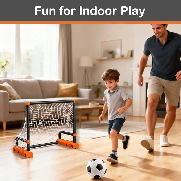 Moving Soccer Goal for Kids – Interactive Football Challenge Set
