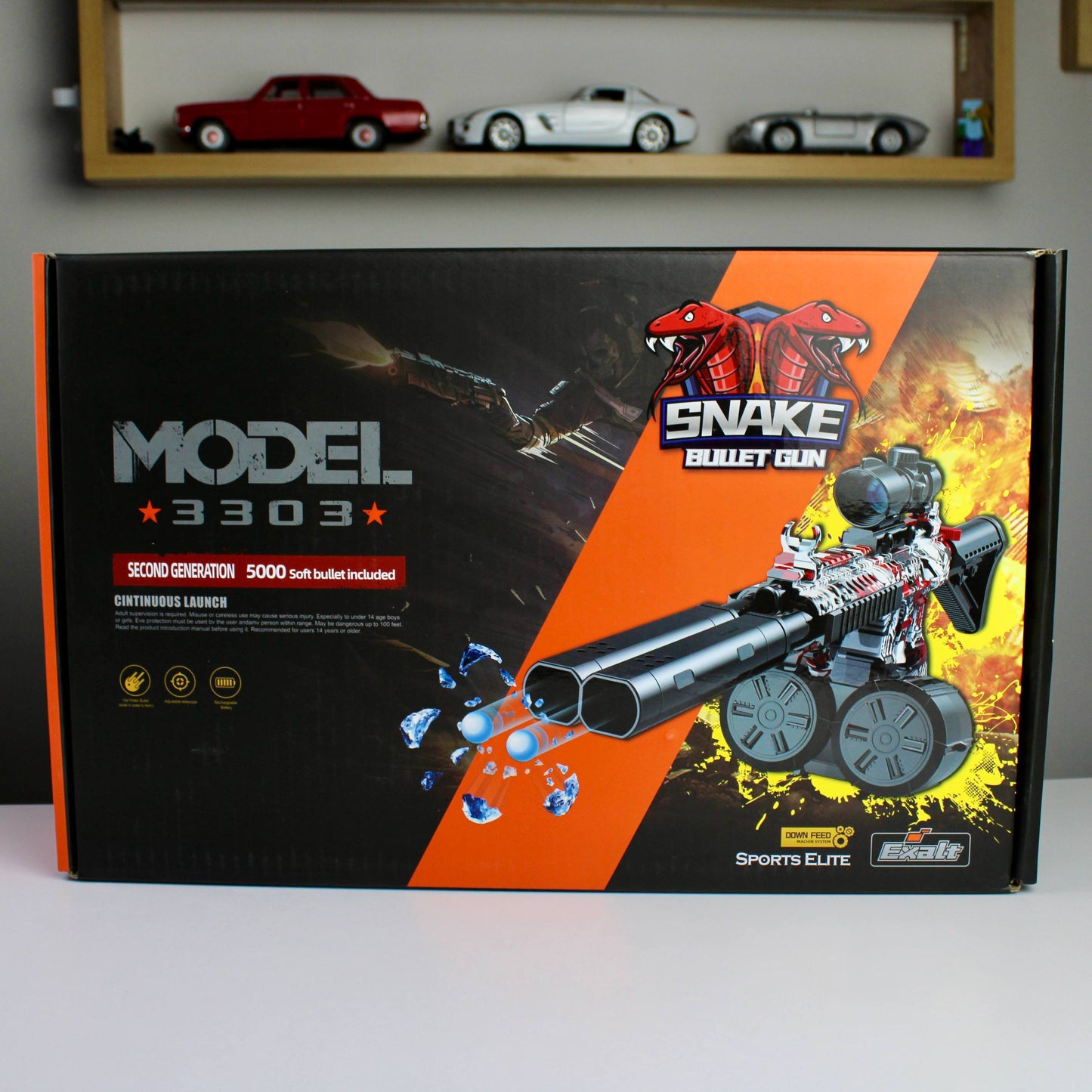 Snake Bullet Gun Gen 2 – Electric Foam Dart Blaster