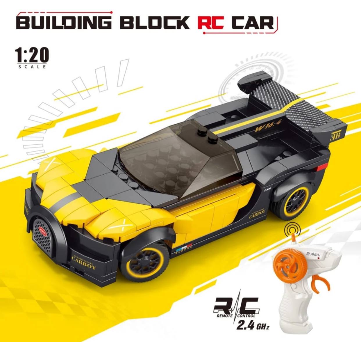 Come Alive RC Racing Car Building Set – 251 Pieces