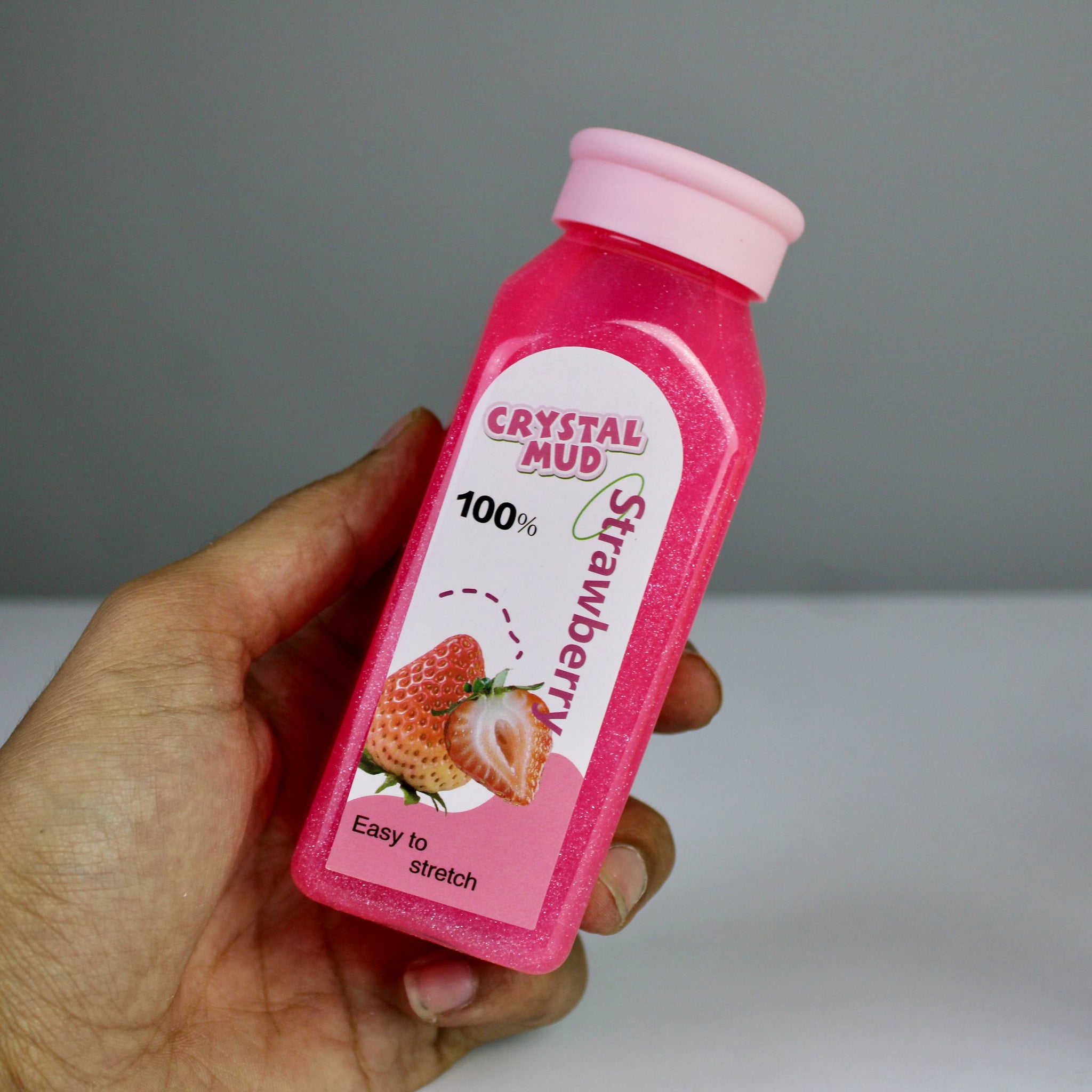 Crystal Mud Glitter Slime – Super Stretchy Slime with Fruity Scents