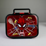 Smiggle Spider-Man Lunch Box & Bottle Set – 3-Compartment Lunch Box with Leak-Resistant Bottle