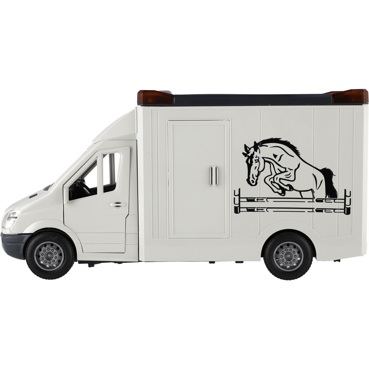 Jinjia Animal Transport Truck – Realistic Lights & Sounds with Horse Figure