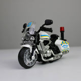 Police Motorcycle 1:12 – Pull-Back Model with Lights & Siren Sounds