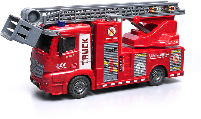 Fire Rescue Truck Toy – 1:16 Scale with Lights & Sounds