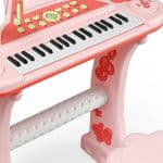 Kids Electronic Keyboard – 37-Key Musical Keyboard with Microphone, Stand & Stool