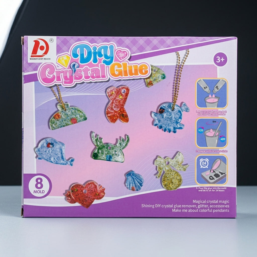DIY Crystal Glue Craft Kit – Create Your Own Keychains & Accessories