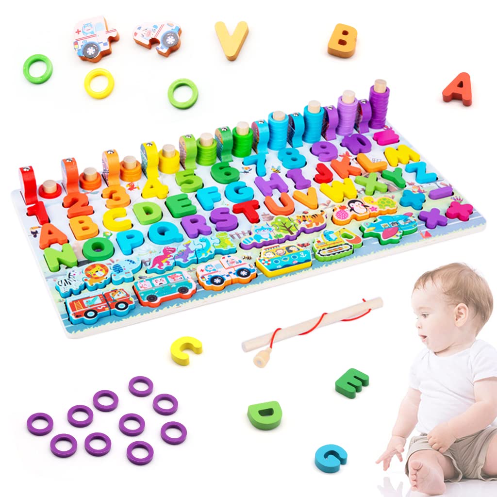 6-in-1 Montessori Wooden Educational Board