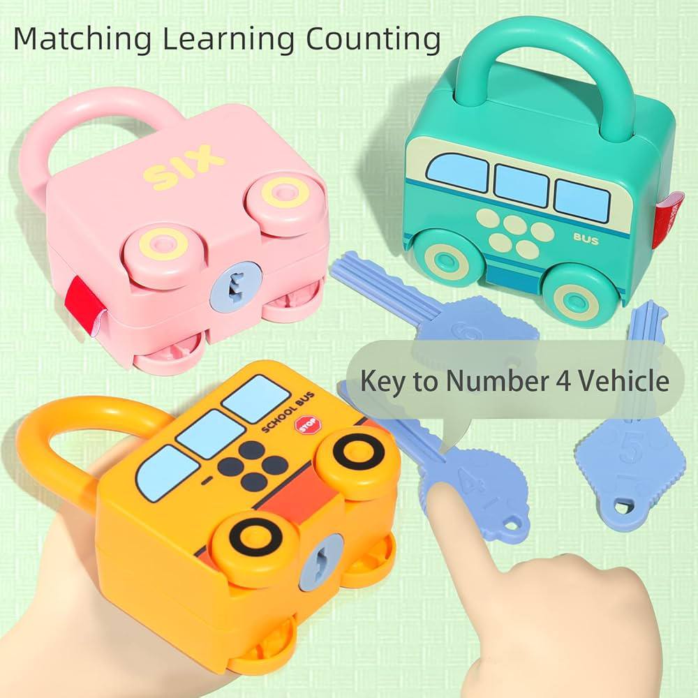 Kids Educational Lock and Key Set