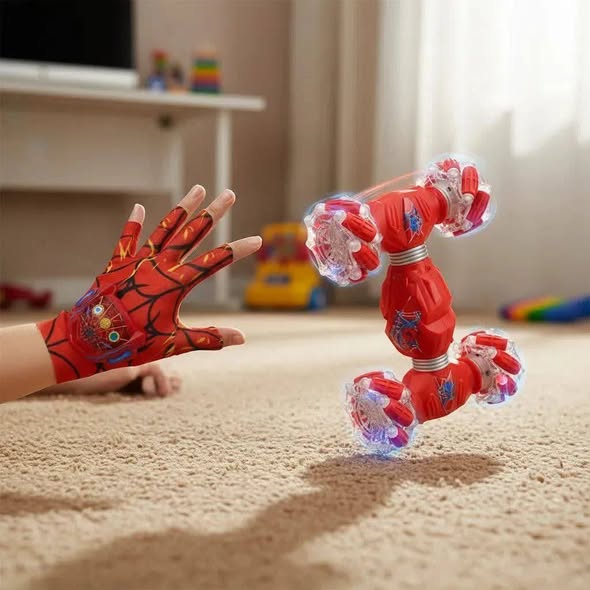 سيارة سبايدر مان حيلة بالتحكم عن بعد – قلب 360 درجة والتحكم بالإيماءات