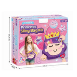 Princess Sling Bag Kit – DIY Sewing & Craft Set for Girls (50+ Pieces)