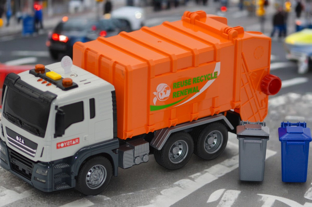 Jin Jia Garbage Truck – Realistic Lights & Sounds Recycling Toy