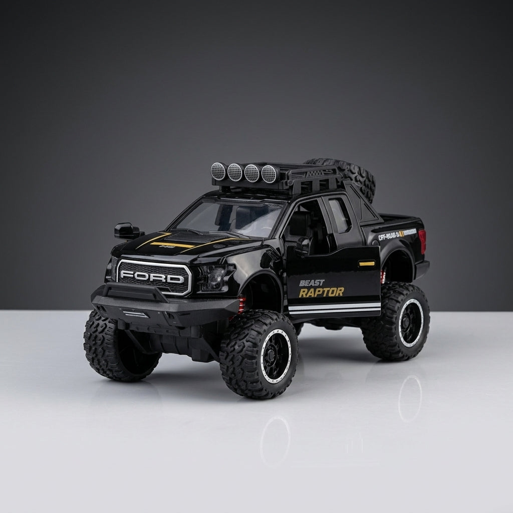 1:24 Plastic Raptor Pickup Truck – Light, Sound & Music