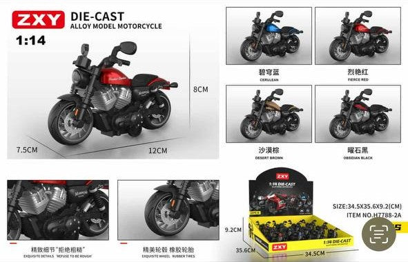 Cruiser Motorcycle 1:14 Scale Model