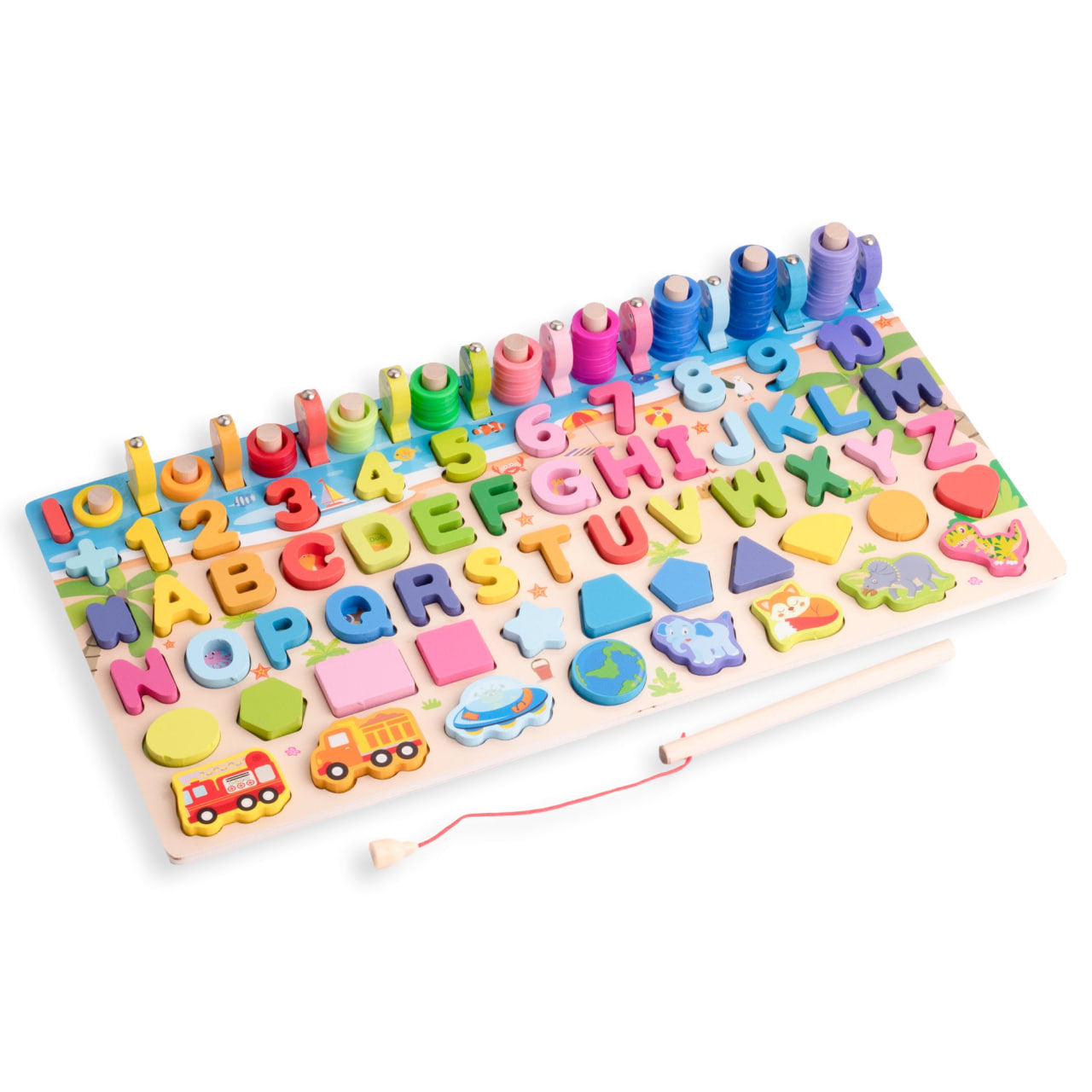 6-in-1 Montessori Wooden Educational Board