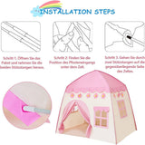 ABHABJOY Kids Play Tent for Girls – Large Indoor Tent