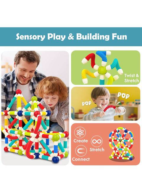 Magnetic Building Blocks Set – 40 Pieces Educational Construction Toy