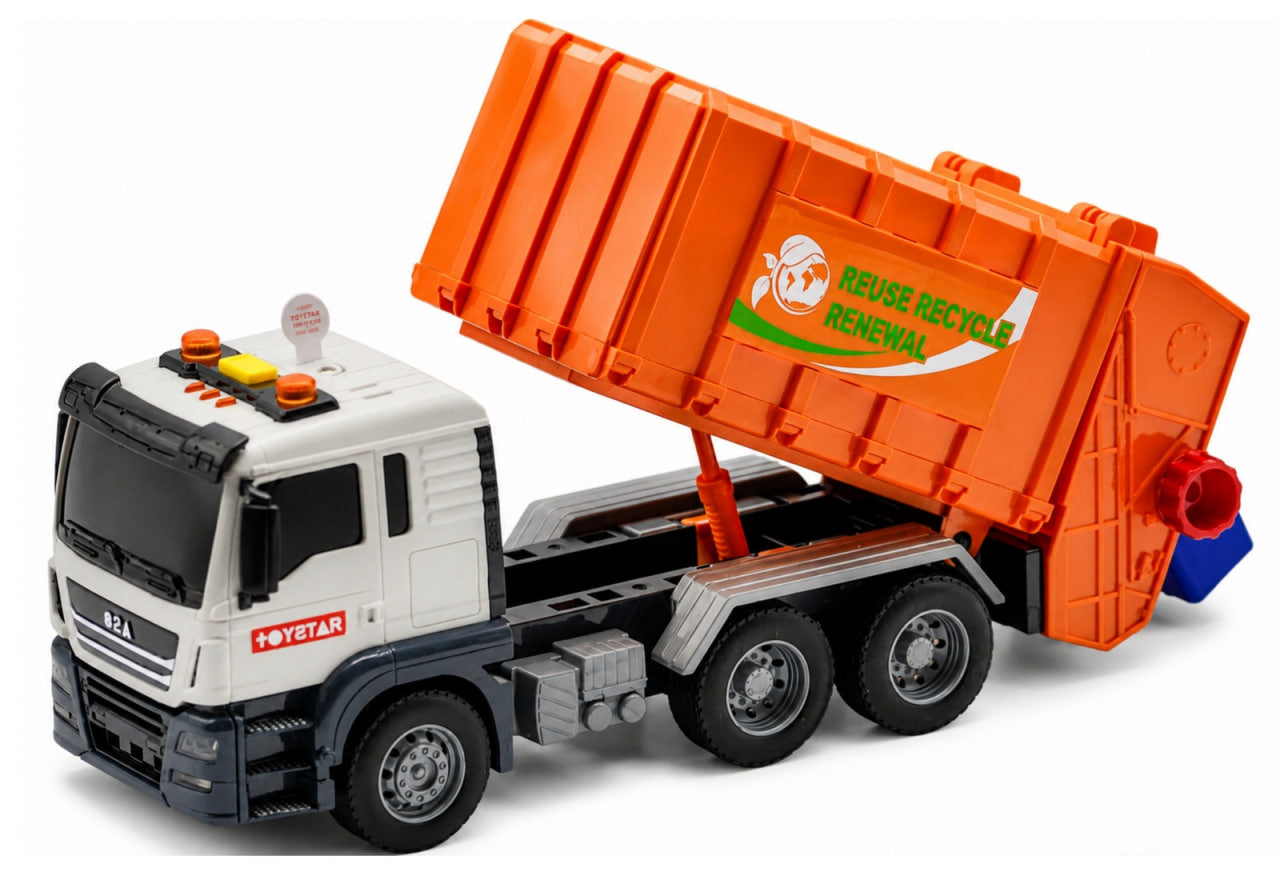 Jin Jia Garbage Truck – Realistic Lights & Sounds Recycling Toy