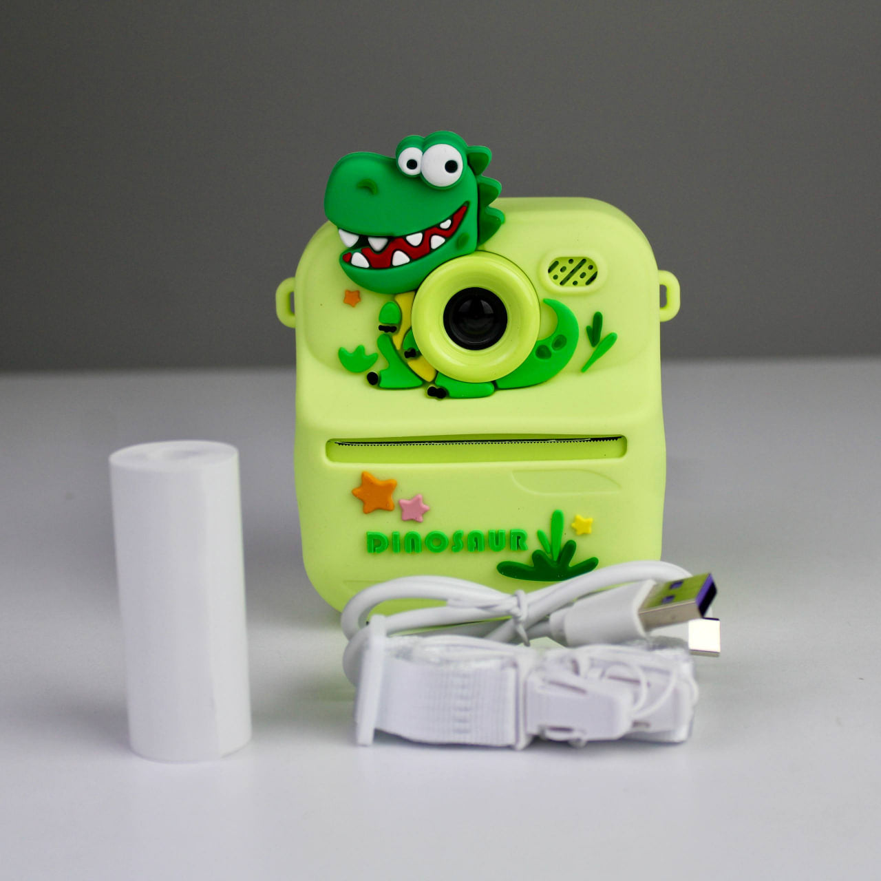 Kids Instant Print Camera – Dinosaur Design with Thermal Printer & Games