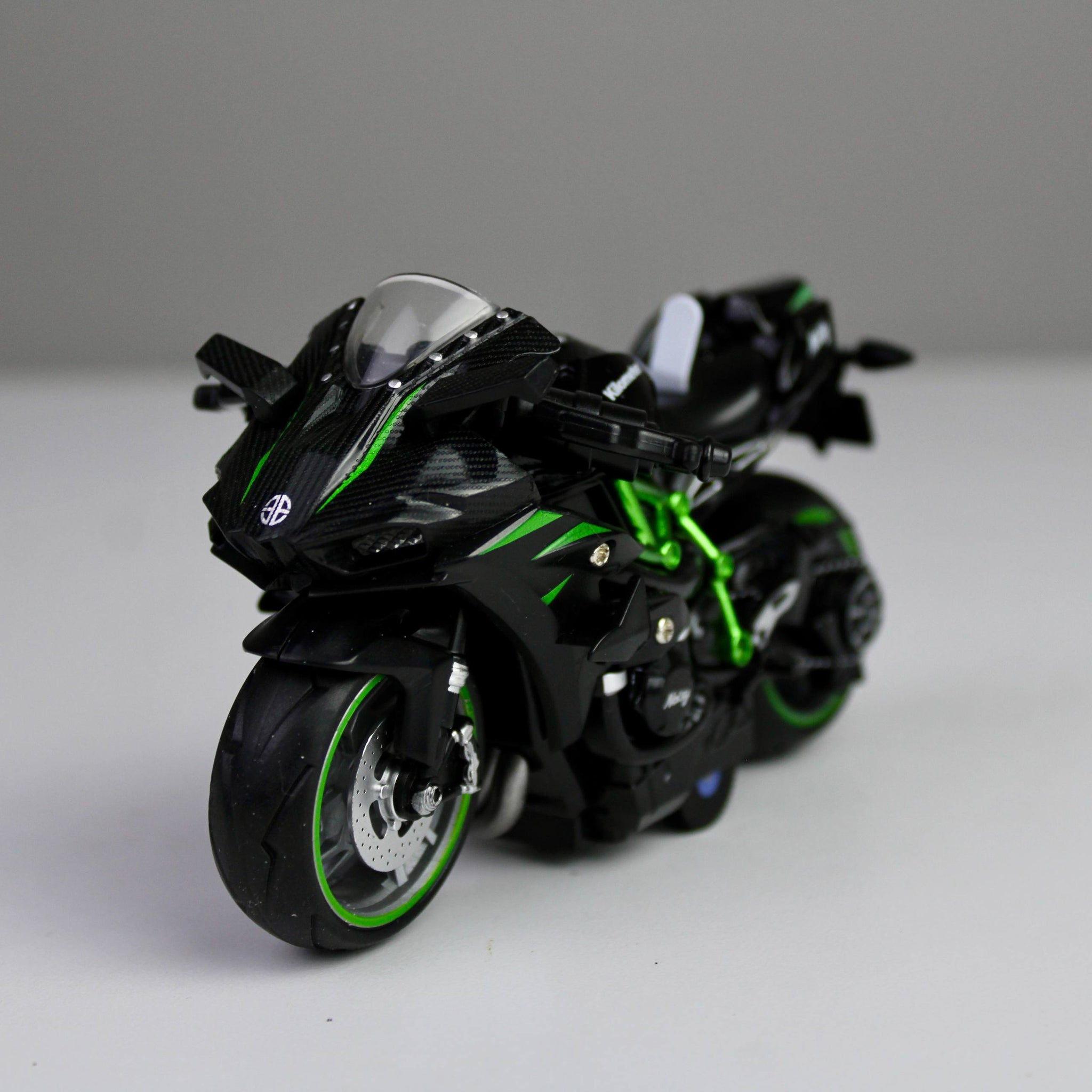 Kawasaki Ninja H2R Die-Cast Motorcycle 1:12 – Alloy Metal Model with Lights & Sounds