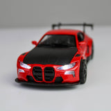 BMW M4-Inspired Racing Car Die-Cast 1:28 – Metal Model with Lights & Sounds
