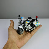 Police Motorcycle 1:12 – Pull-Back Model with Lights & Siren Sounds
