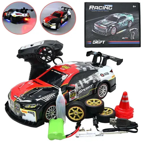 RC Drift Car 1:16 – 4WD LED Racing Car with Water Vapor Effect