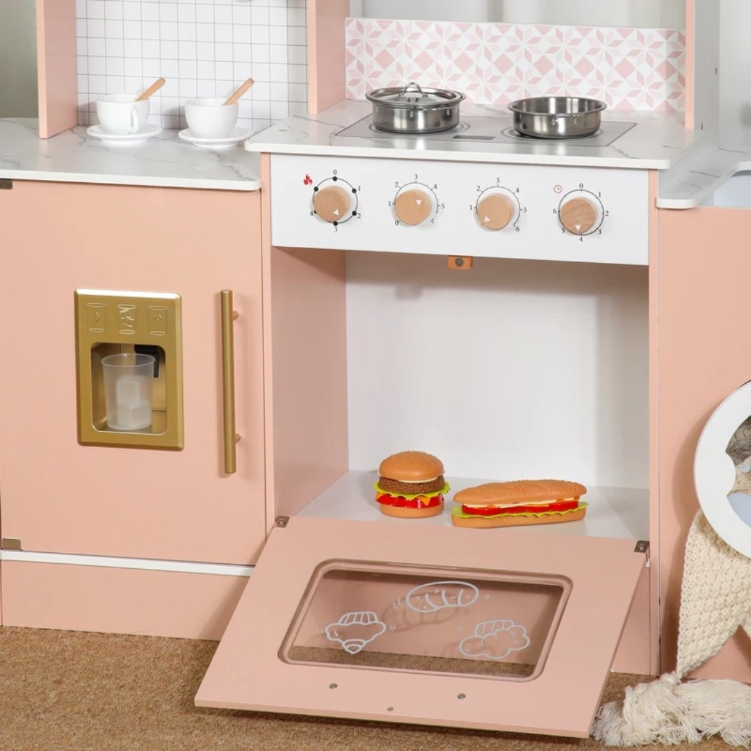 Little Angel Wooden Kids Kitchen – Pretend Play Set