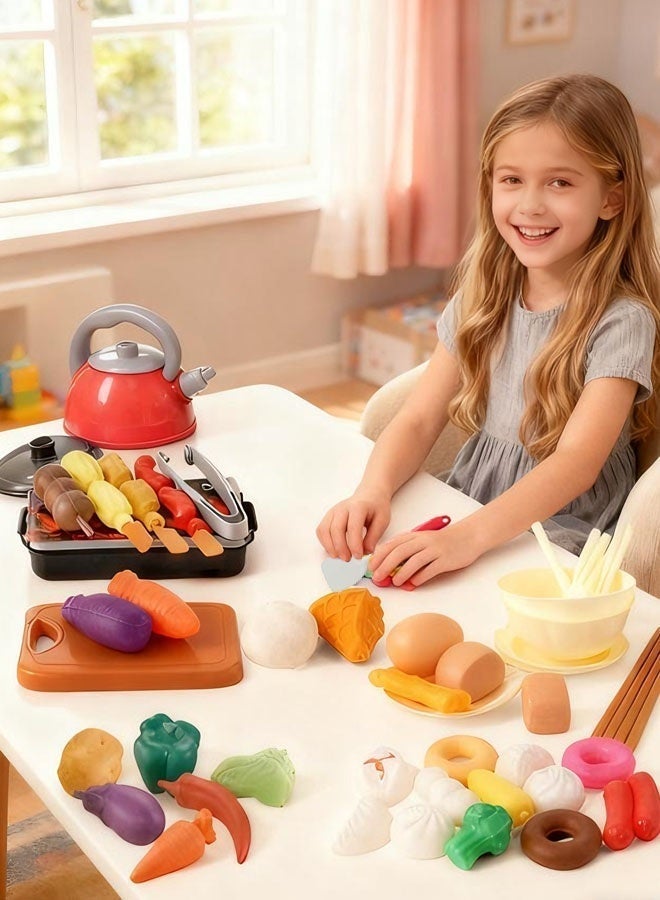 Magnificent Peach Kitchen Playset – Pretend Cooking Set with Accessories