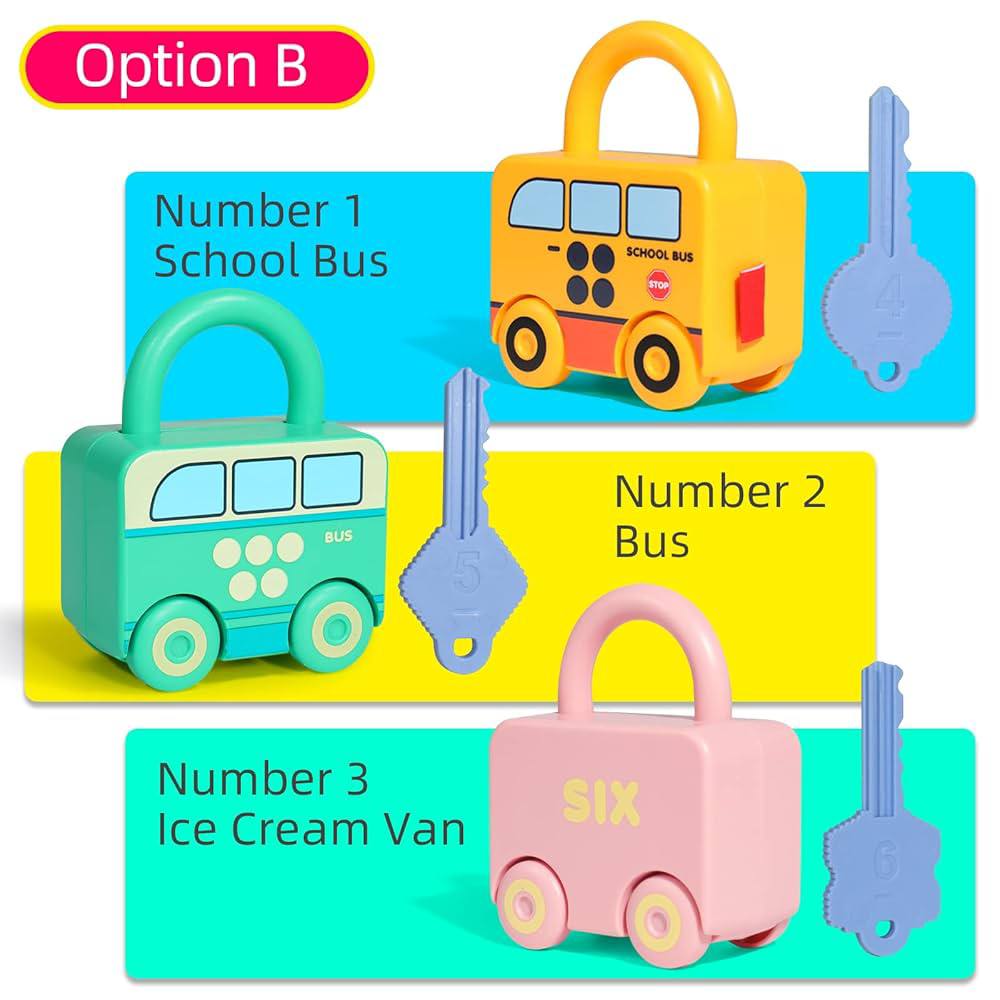 Kids Educational Lock and Key Set