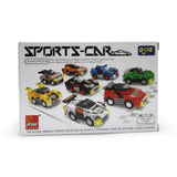 Peizhi 15008 – Sports Car Building Blocks Set | 8 Models | 57–62 Pieces Each
