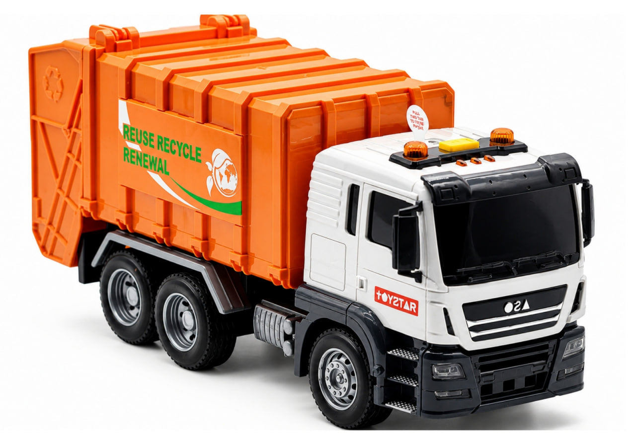 Jin Jia Garbage Truck – Realistic Lights & Sounds Recycling Toy