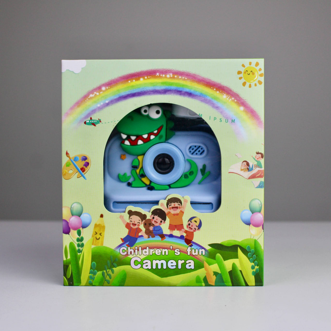 Kids Instant Print Camera – Dinosaur Design with Thermal Printer & Games