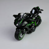 Kawasaki Ninja H2R Die-Cast Motorcycle 1:12 – Alloy Metal Model with Lights & Sounds