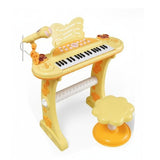 Kids Electronic Keyboard – 37-Key Musical Keyboard with Microphone, Stand & Stool