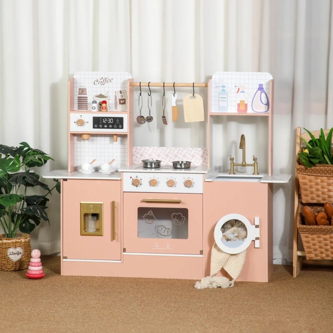 Little Angel Wooden Kids Kitchen – Pretend Play Set