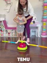 3-in-1 Musical Jump, Ring Toss & Rocket Launcher for Kids
