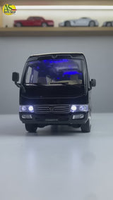 Toyota Coaster Die-Cast Bus Model – Premium Collectible with Light & Sound Pull-Back Action