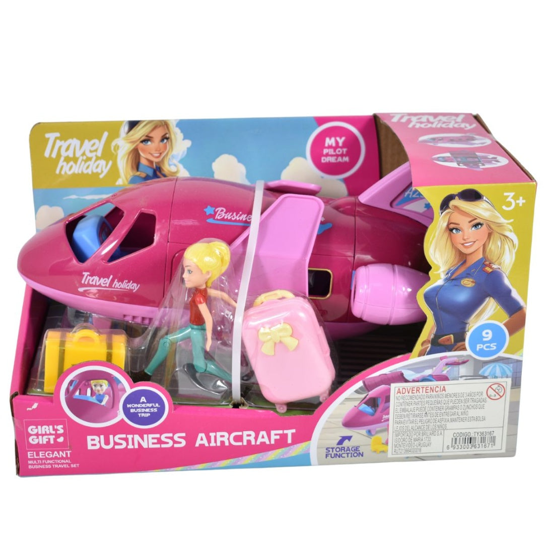 Judy’s Magical Airplane Playset – Plane with Doll and Accessories